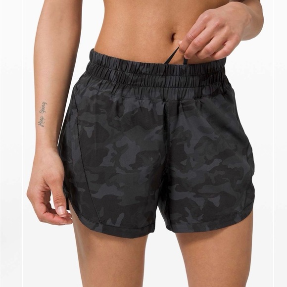 Lululemon Track That Short size 10 with a 5”inseam  Incognito Camo Multi Grey - Picture 7 of 16